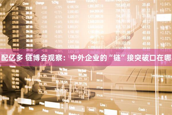 配亿多 链博会观察：中外企业的“链”接突破口在哪