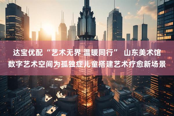 达宝优配 “艺术无界 温暖同行”  山东美术馆数字艺术空间为孤独症儿童搭建艺术疗愈新场景