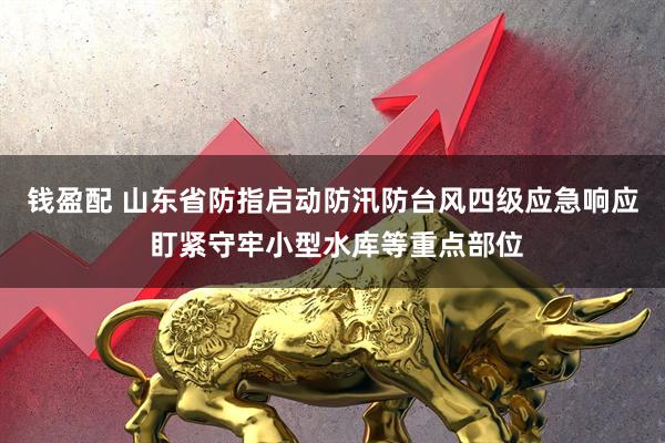 钱盈配 山东省防指启动防汛防台风四级应急响应 盯紧守牢小型水库等重点部位