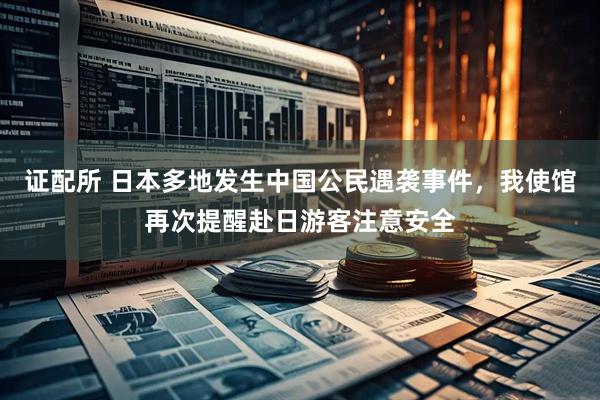 证配所 日本多地发生中国公民遇袭事件，我使馆再次提醒赴日游客注意安全